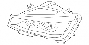 Фара передняя левая в сборе BMW X3 F25 15-17 LED адаптив
