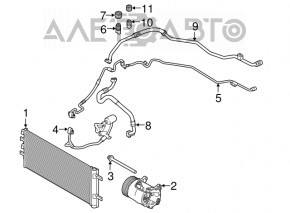 Компрессор кондиционера BMW F30 16-18 PHEV