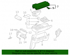 Крышка блока предохранителей подкапотная Lexus RX300 98-03