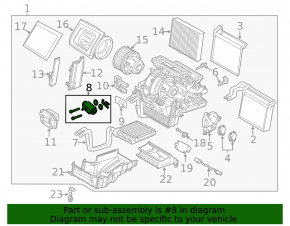 Клапан печки кондиционера Ford Focus mk3 11-18 тип1