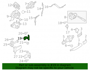 Balama ușă dreapta față superioară Land Rover Discovery Sport 17-23