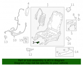 Honda Accord 13- Control scaun pasager