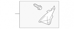 Capac oglindă interioară stângă Lexus ES300h ES350 13-18