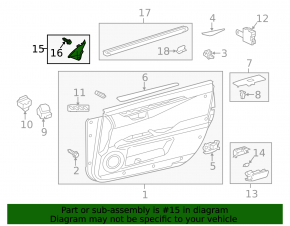 Capac oglindă interioară stângă Lexus ES300h ES350 13-18