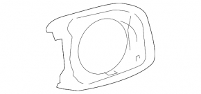 Корпус лючка бензобака Lexus IS250 IS300 IS350 06-14