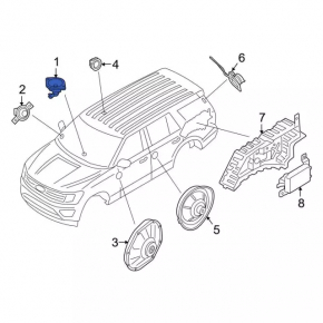 Динамик торпедный Ford Explorer 20-25