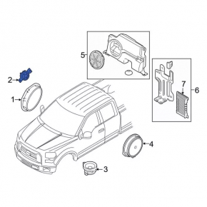 Динамик торпедный Ford Explorer 20-25