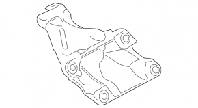 Кронштейн подушки двигателя левый BMW 4 F32/33/36 14-16 N26 AWD