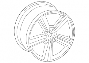 Диск колесный R20x9J Audi E-Tron 19-23 стиль F08