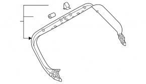 Обшивка двери багажника верхняя Audi A5 F5 18-25 5D черная