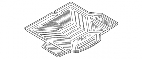 Ковер багажника резина Ford Fiesta 11-19 4d