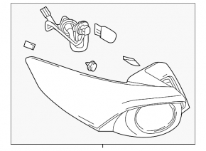 Lampa exterioară aripă dreapta Mazda CX-9 16-