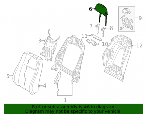 Tetieră stânga față pentru Audi Q7 20-24 piele, gri