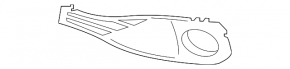 Ramă grilă proiectoare ceață stânga BMW 4 F32/33/36 15-20 Basis, deschisă
