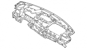 Торпедо передняя панель с AIRBAG Kia K5 21-24 черная