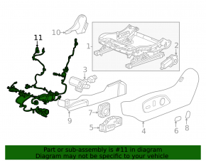 Cablajul scaunului șoferului la Chevrolet Equinox EV 24-26