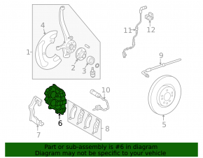 Суппорт в сборе передний левый Mercedes W164 ML X164 GL W251 R 2 поршня