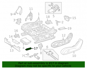 Husa glisantă scaun pasager față dreapta Mercedes C-class W205 15-21 negru
