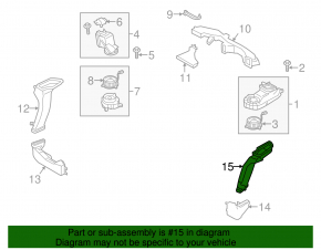 Воздуховод батареи левый верхний Ford C-max MK2 13-17 energi