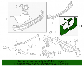 Брызговики задние комплект 2шт Land Rover Discovery Sport 20-26
