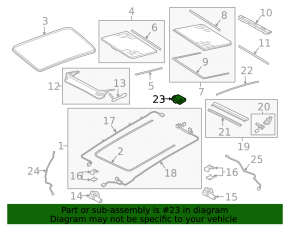 SUNROOF CONTROL MODULE Audi A6 C8 19-25