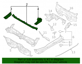 Suport metalic pentru ștergătoarele de parbriz Subaru Outback 20-
