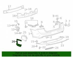 Кронштейн BLIND SPOT MONITOR левый Toyota Avalon 13-18