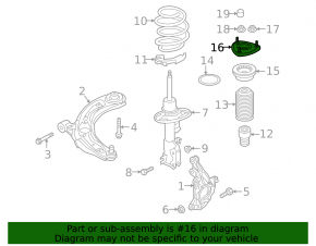 Опора амортизатора передняя левая Mazda MX-30 22-26