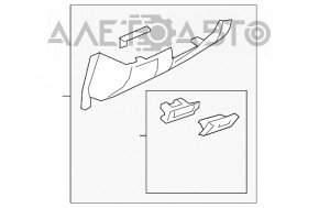 Накладка колени водителя Mazda 6 14-17 черн