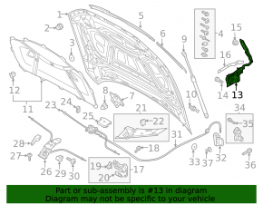 Петля капота правая Audi A6 C8 19-24