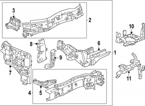Лонжерон правый Honda CRV 23-26 1.5T отпилен