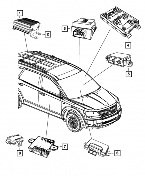 Body Control Module Dodge Journey 11-20