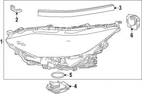 Фара передняя правая Subaru Solterra 23-26