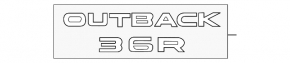 Эмблема надпись Outback двери багажника Subaru Outback 10-14