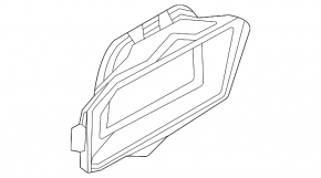 Воздухоприемник печки Mercedes W167 GLE 350 450 20-26 передняя часть