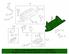 Перчаточный ящик, бардачок VW CC 08-17 черн