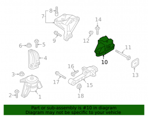 Suport motor stânga Hyundai Tucson 16-18 1.6 FWD