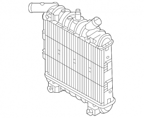 Radiator de răcire suplimentar stânga pentru Audi S6 19-25 2.9