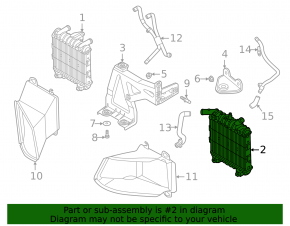 Radiator de răcire suplimentar stânga pentru Audi S6 19-25 2.9