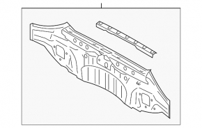 Задняя панель Subaru Impreza 4d 17-23 GK