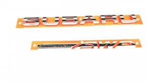 Эмблема надпись SUBARU AWD двери багажника Subaru Crosstrek 16-17