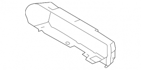 Deflector superior mare al radiatorului Jaguar I-Pace 19-23