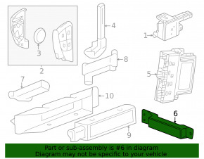 Keyless Entry Antenna Chevrolet Equinox EV 24-26 на задней панеле