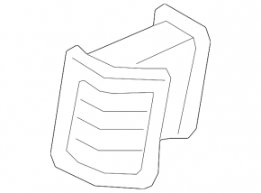 Deflector conductă de aer montan dreapta spate Volvo XC90 25-26 tip 2, negru