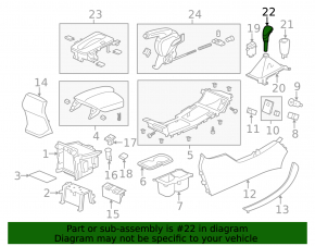 Ручка КПП Honda Accord 13-17 кожа черная