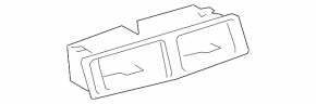 Воздуховод центральный Lexus IS250 IS300 IS350 06-08 графит