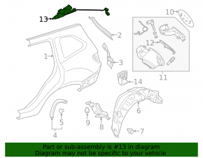 Замок лючка бензобака Subaru Forester 19-24 SK
