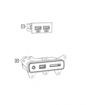 Usb Media Hub Jeep Grand Cherokee WK2 14-17 царапины