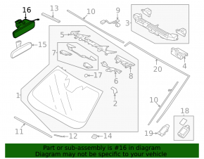 Зеркало внутрисалонное Subaru Forester 25-26 черное, автозатемнение, Homelink
