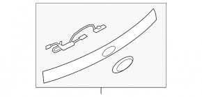 Накладка двери багажника Subaru Forester 09-13